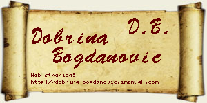 Dobrina Bogdanović vizit kartica